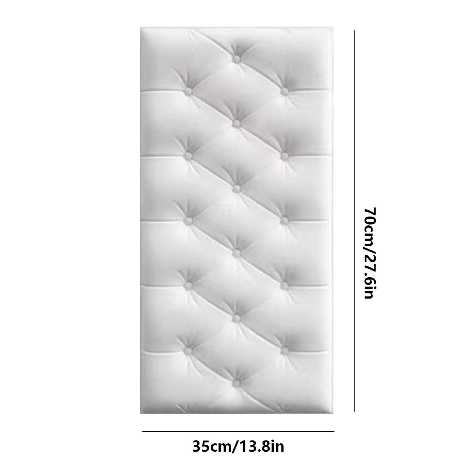 1Pcs 3D Anti Collision Wall Padding For Bedroom,Self Adhesive Peel And Stick Headboard Padded Wall Cushion Upholstered Self-Adhesive Wall Panels Playroom â image 4