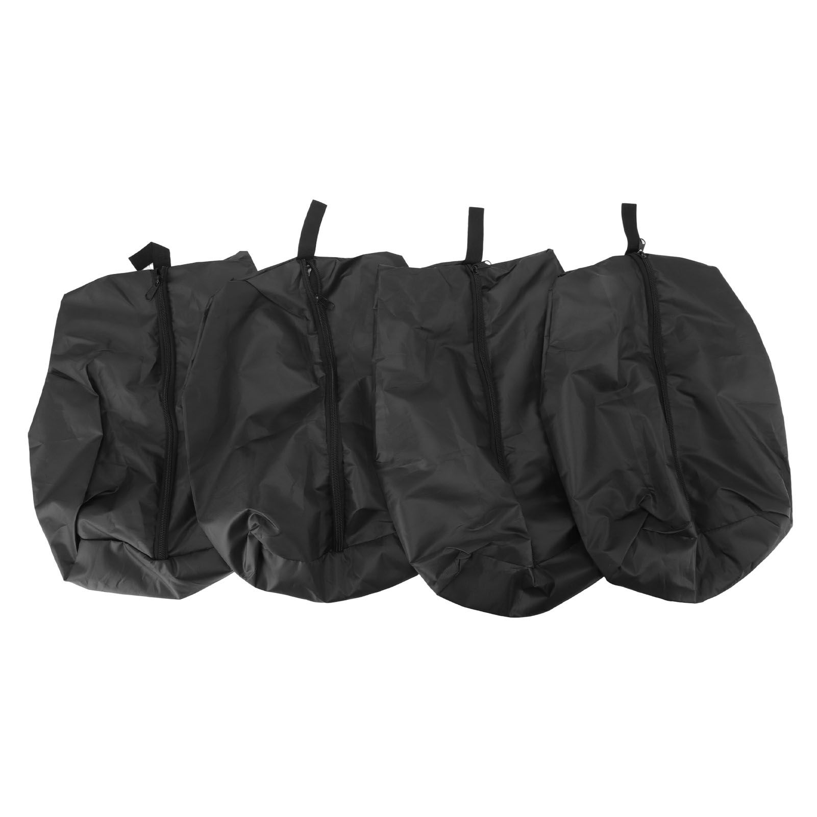 4PCS Travel Shoe Bags Large Capacity Waterproof Black Travel Clothes Storage Bag with Zipper for Home Travelling Gym 43x23CM โ image 2
