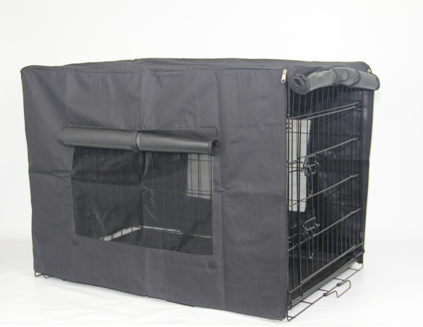 YES4PETS 24' Portable Foldable Dog Cat Rabbit Collapsible Crate Pet Cage with Cover Mat โ image 2