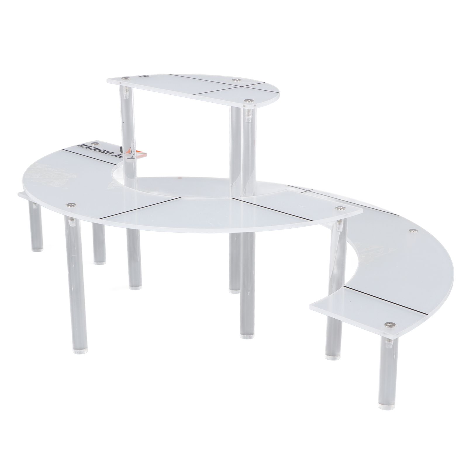 Acrylic Display Stand Transparent 3 Tiered Product Food Dessert Stand Round Display Riser Detachable Display Shelf for Home Restaurant Office Store — image 2