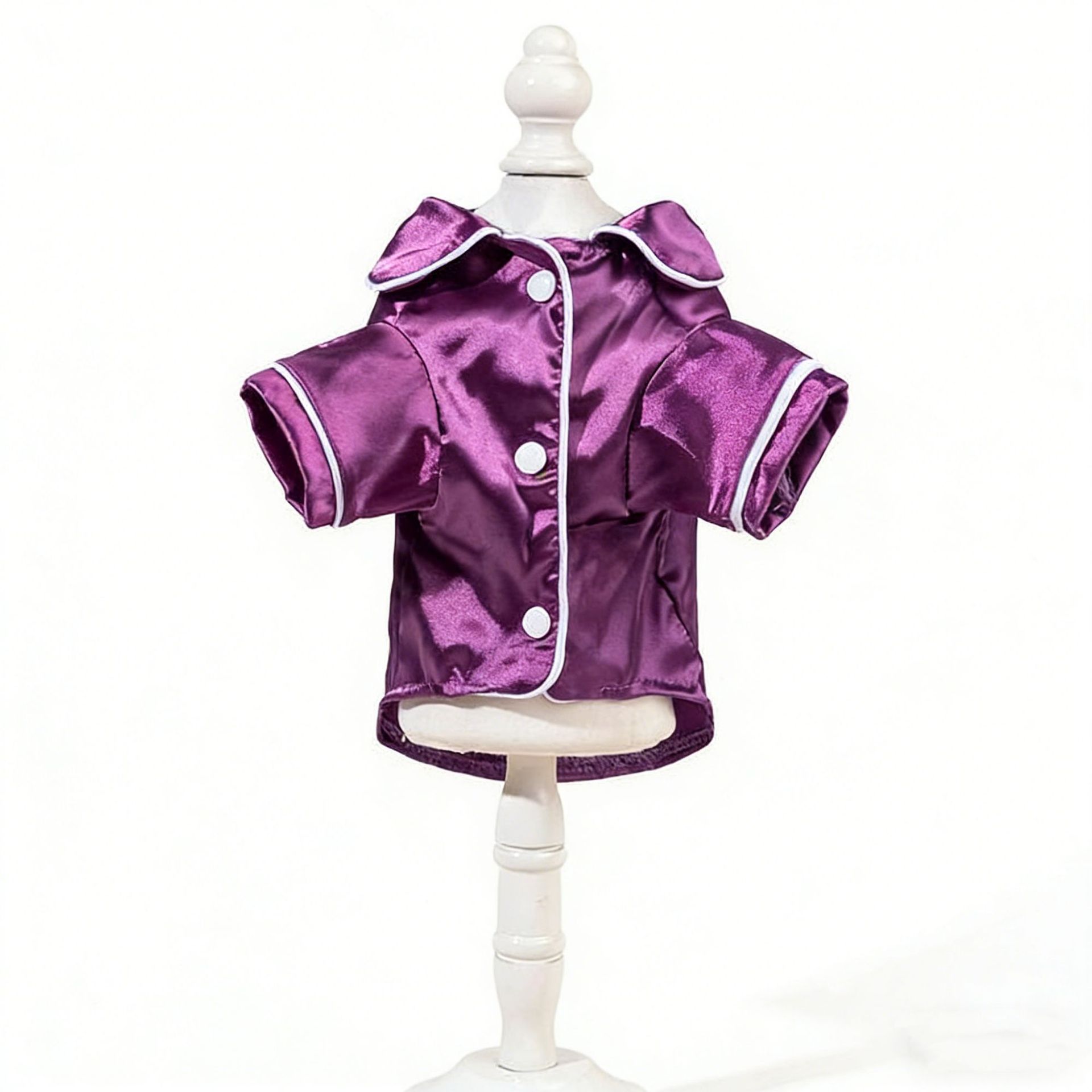 Purple Pet Pyjamas XS Size- Lightweight Acrylic Dog and Cat Sleepwear, Compact Indoor Loungewear for Small Pets, Spring and Summer Pet Clothing — image 2