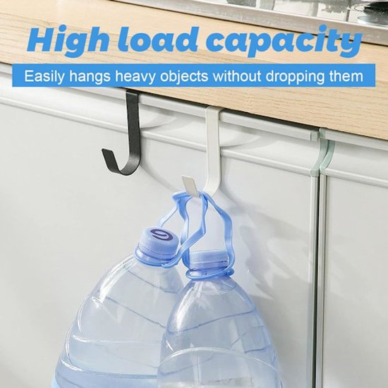 S-shaped door hooks - Stainless steel coat racks - 4-pack - Hooks - Clothes hangers - Hanging type - Door hooks - Kitchen towel racks - Bathroom towel racks — image 4