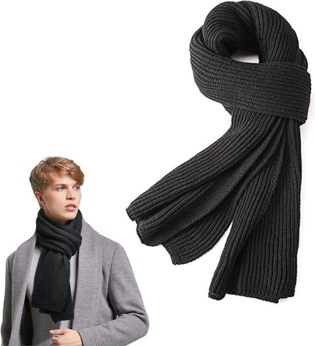 Women's scarves - Knitted scarves for women & men - Warm winter scarves - Small scarves - Unisex - Oblong scarf - Warm and soft winter scarf - Men's scarf