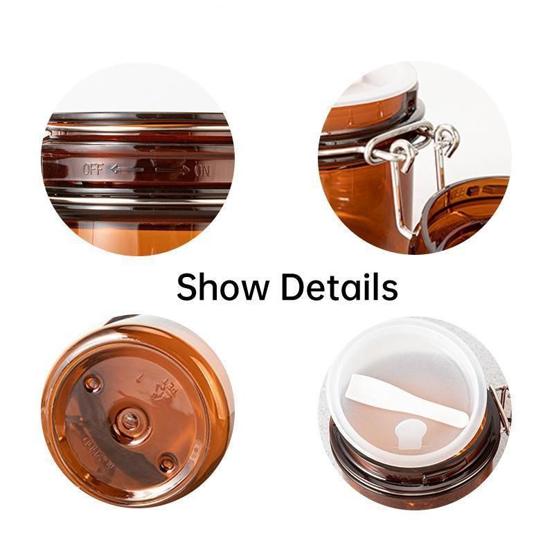 5pcs Sealed Bottle Mask Jar PET Plastic Packaging Containers for Skincare Use - 220ml — image 6
