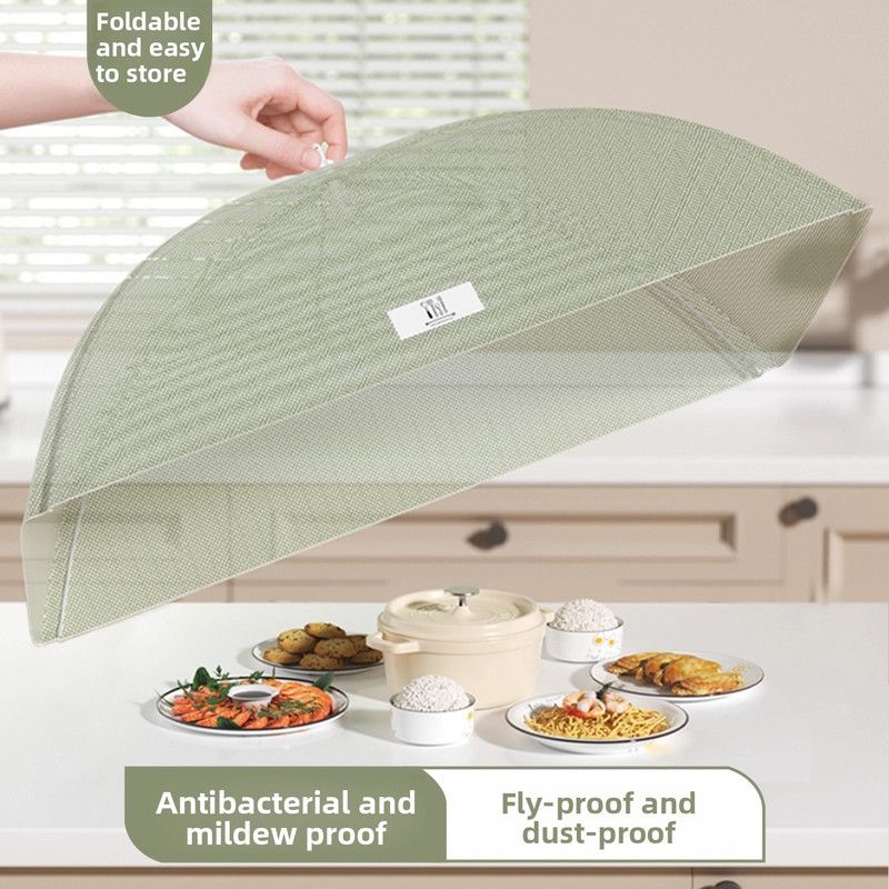 Foldable Mosquito-Proof Food Cover, Household Fly Screen, Fine-Mesh Breathable Dining Table Cover - Round — image 2