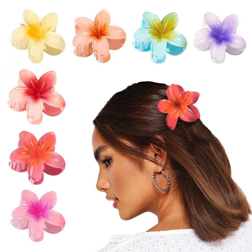 Anti-Slip Flower Hair Clips 4-Pack, Non-Slip Floral Hair Accessories for Women and Girls — image 6