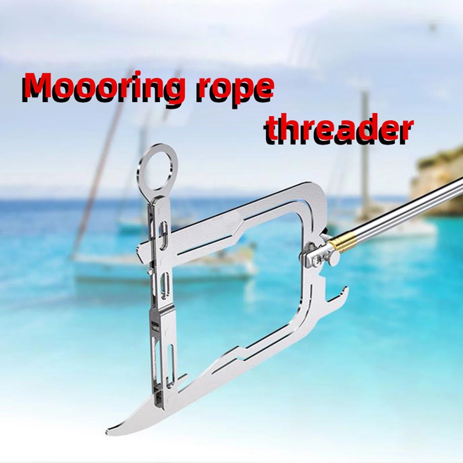 Dock Hook Long Rod Hooks Ship Parking Tool Boat Puller Flexible Multi functional dock hook telescopic threading device — image 3