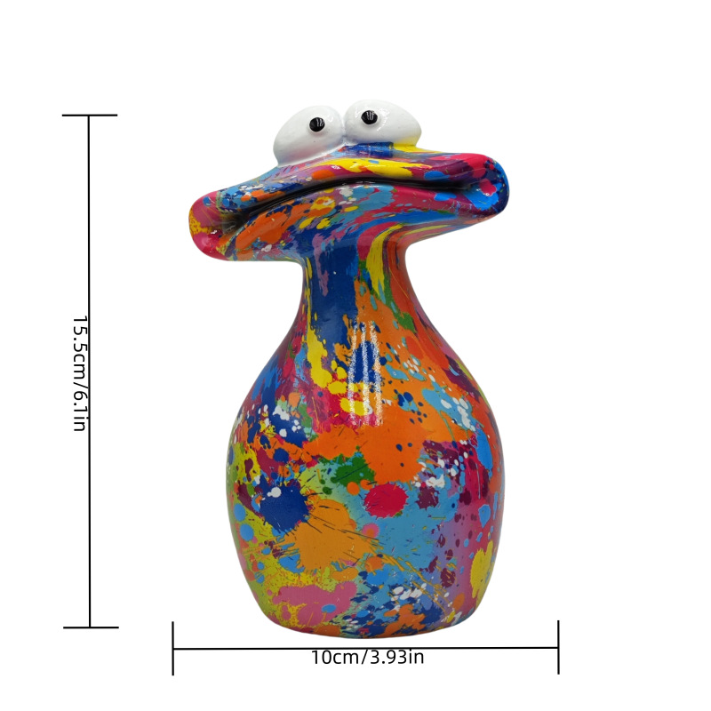 Water Transfer Print Frog Figurine - Wine Cabinet Decor, High-End Home Ornament, Gift for Family & Friends — image 3