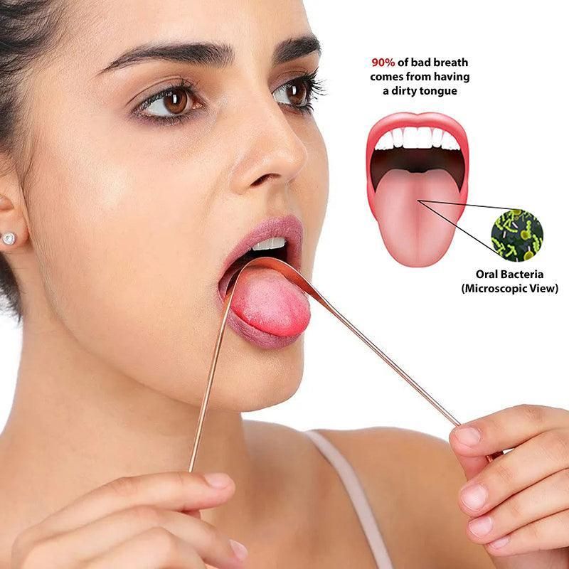 Pure Copper Tongue Scraper Cleaner Thick 12Gm Ayurvedic Dental Hygiene Oral Care - 1PC โ image 6