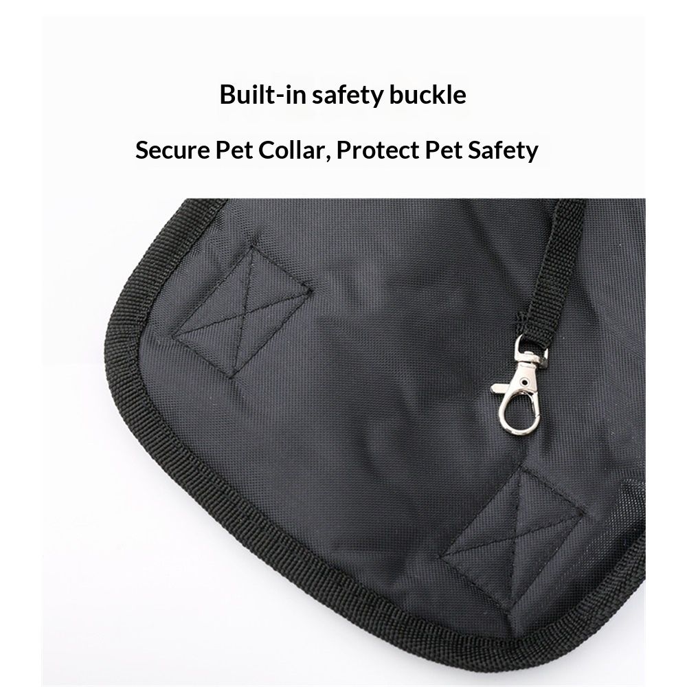 Pet Dog Carrier Backpack, Portable Breathable Mesh Chest Carrier, Polyester Woven Double Shoulder Pet Bag for Outdoor Adventures (Blue, S) — image 4