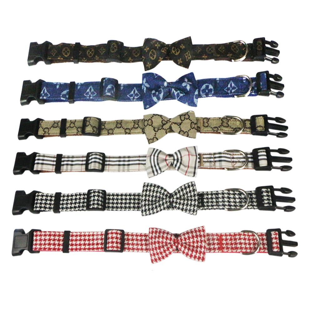 Hapi Dog Collar with Bow and Leash for Small Dogs Cowboy collar + bow + traction rope M (neck circumference 30~42cm) โ image 3
