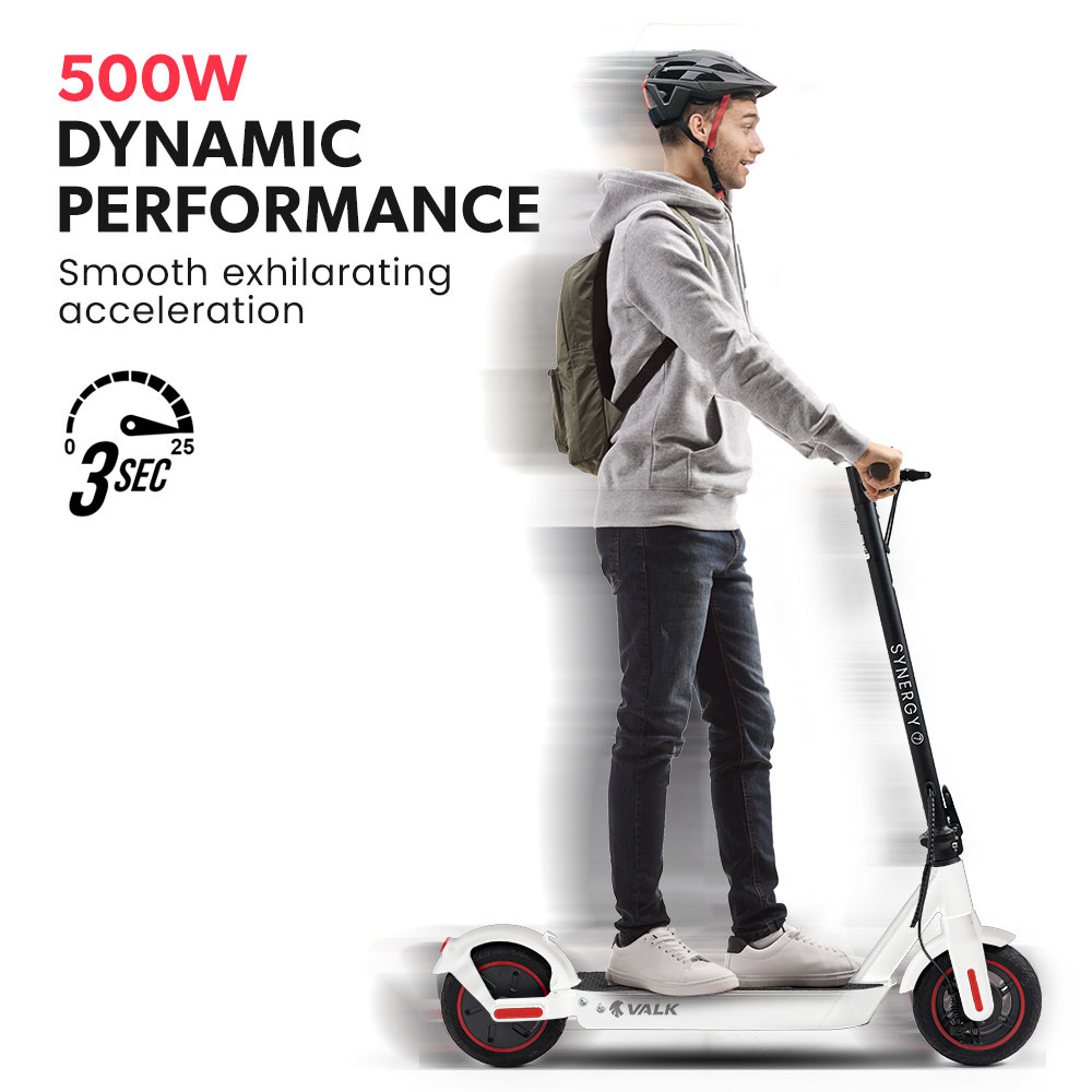 VALK Synergy 7 Electric Scooter, 500W 15Ah, AU Compliant, Motorised eScooter for Adults, White — image 4