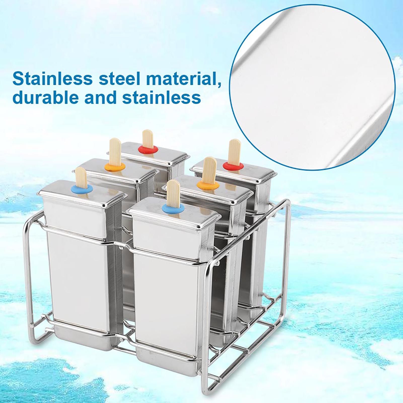 Stainless Steel Molds Ice Cream Industrial Home Kitchen DIY Ice Pop Mould Maker Tool(3#) — image 6