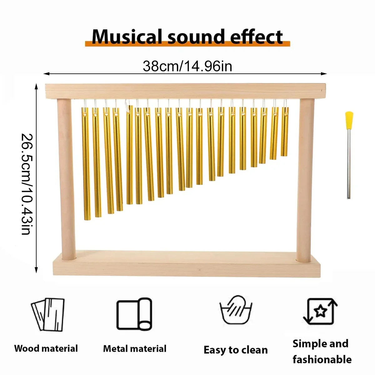 20 Tone Wind Chime Instrument for Home Garden and Musical Decoration Gift — image 3
