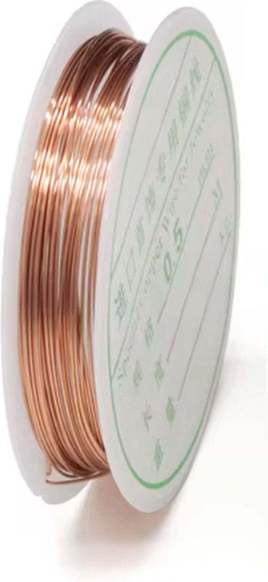 Metal wire | iron wire | For making jewelry, for example | Bronze colored | 0.5MM
