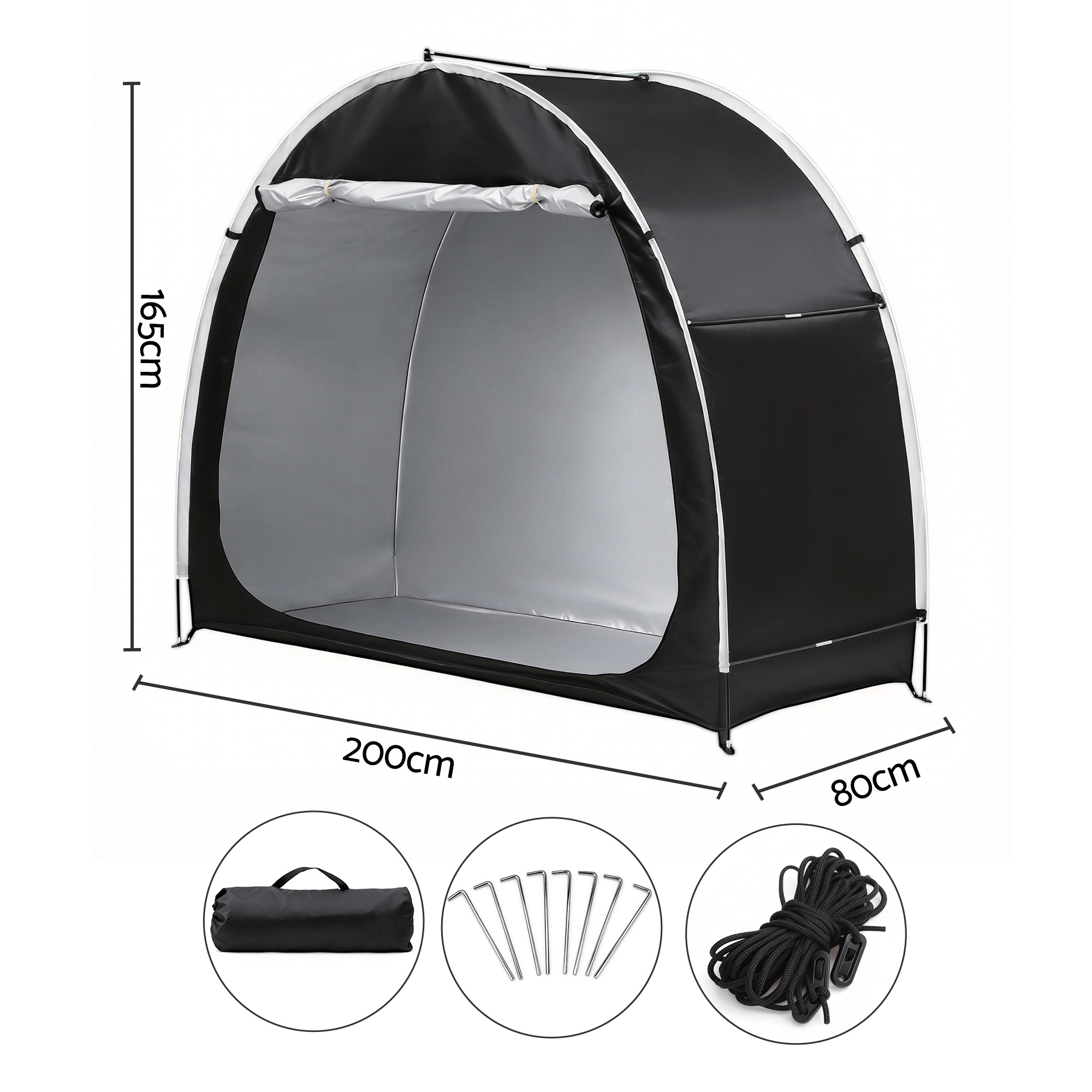 Giantz Bike Storage Tent Waterproof Outdoor UV Protection Shelter w/ Large Space — image 2