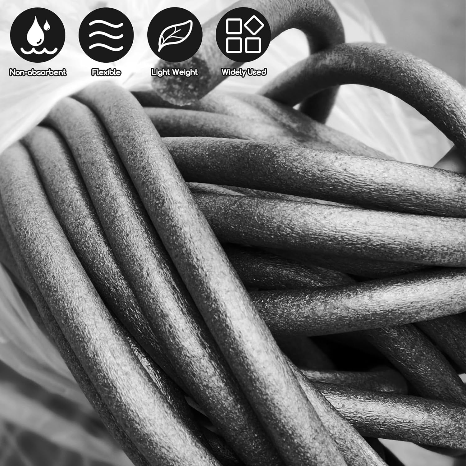 Foam Backer Rod for Gaps Concrete Crack Filler Joints Foam Gap Filler Caulk Saver Backing Rod Filler Rope Concrete Joint Filler (3/4 Inch x 33 Feet) — image 2