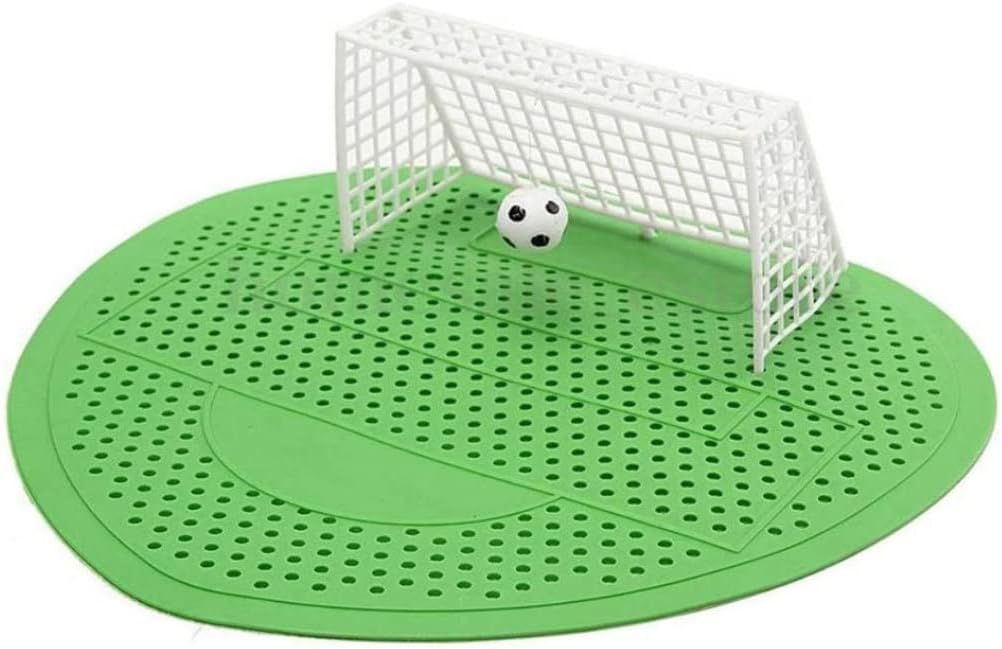 Urinal Screen Anti Odor Football Male Toilet Cleaner Splash Guards Soccer Goal Filter Mats Green 5PCS Urinal Screen Urinal mats Urinal Sieve Football Male — image 5