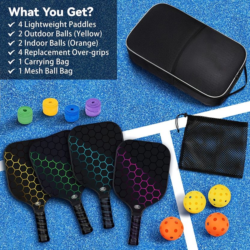glass fiber graphite Pickleball racket set โ image 6