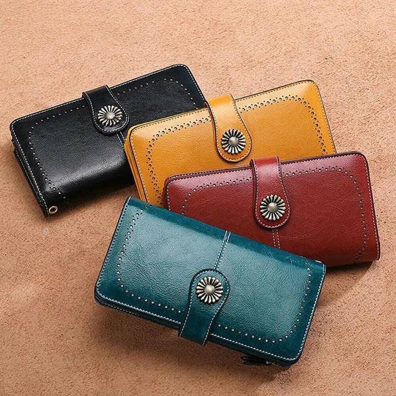 Women Wallets Purse Organizer Pouch Bag Credit Card Cash Holder Case Handbag Au - Brown โ image 6