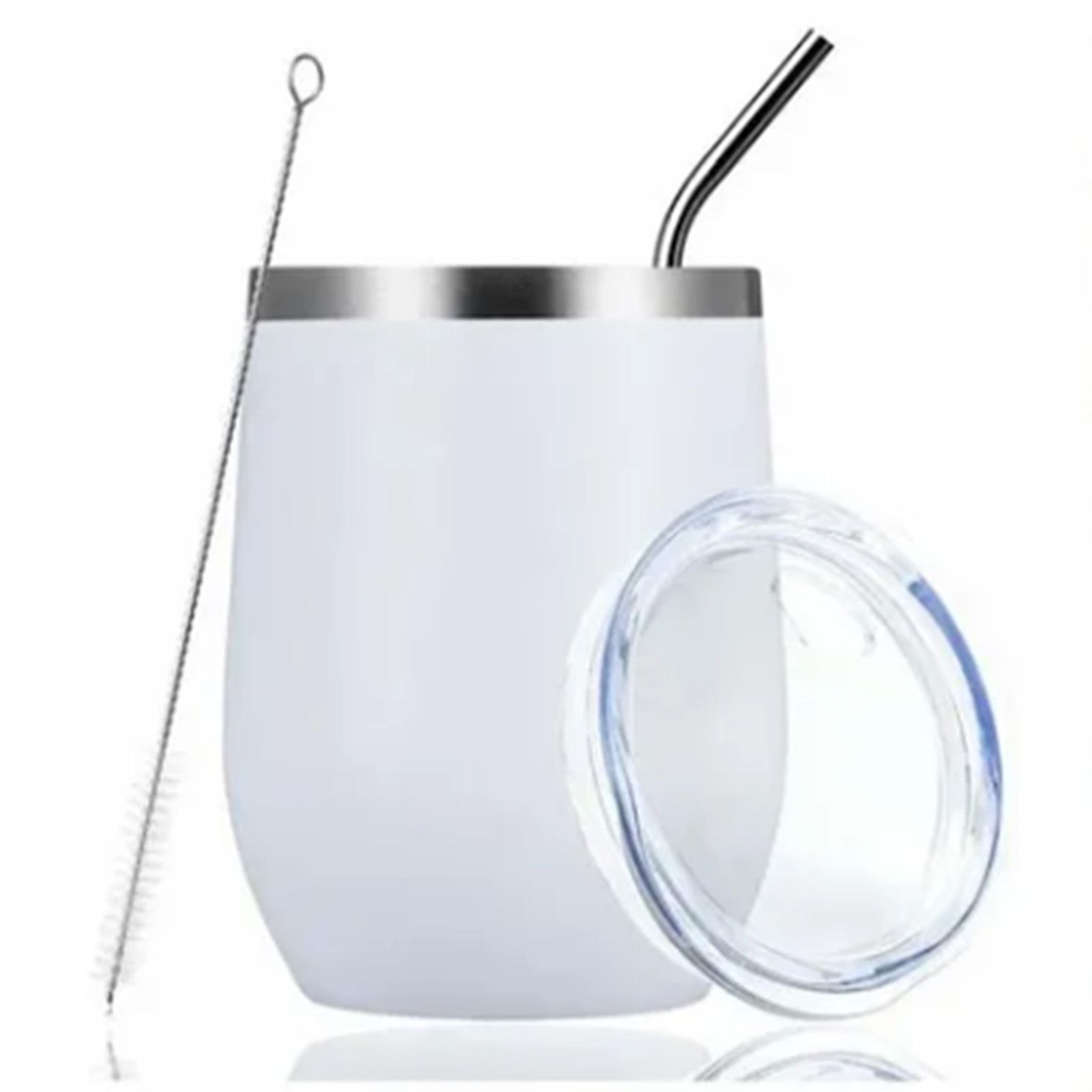Stainless Steel Thermal Cup Large Capacity Non Slip Outdoor Portable Thermal Coffee Mug Gift White 12oz 360ml โ image 2