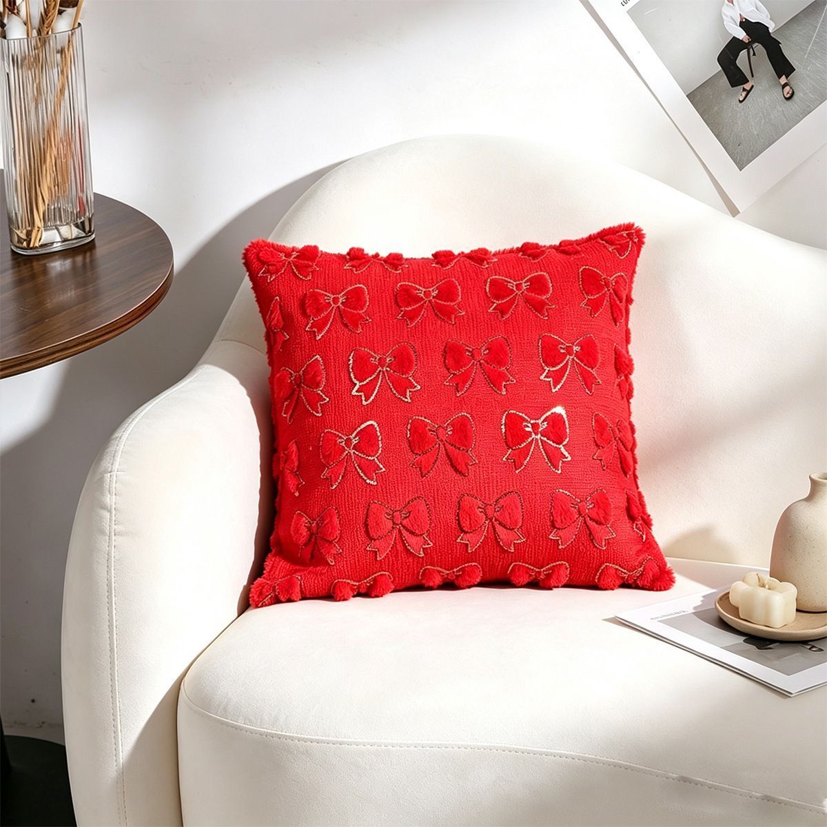 Set of 2 Christmas Cushion Covers (Pillow filling not included)-Style 10 — image 4