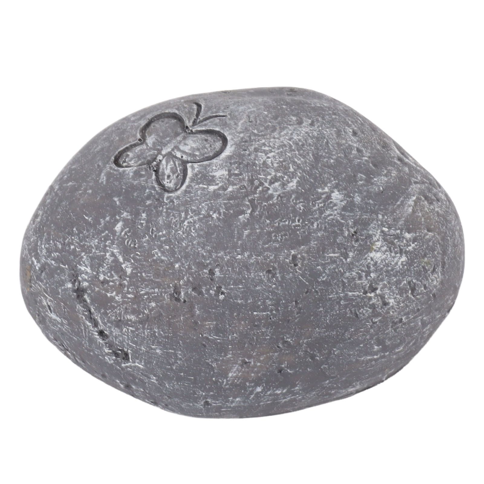 Pet Memorial Garden Stone DIY Butterfly Print Pet Cat Dog Grave Marker Resin Pet Memorial Gift Stone Grey — image 2