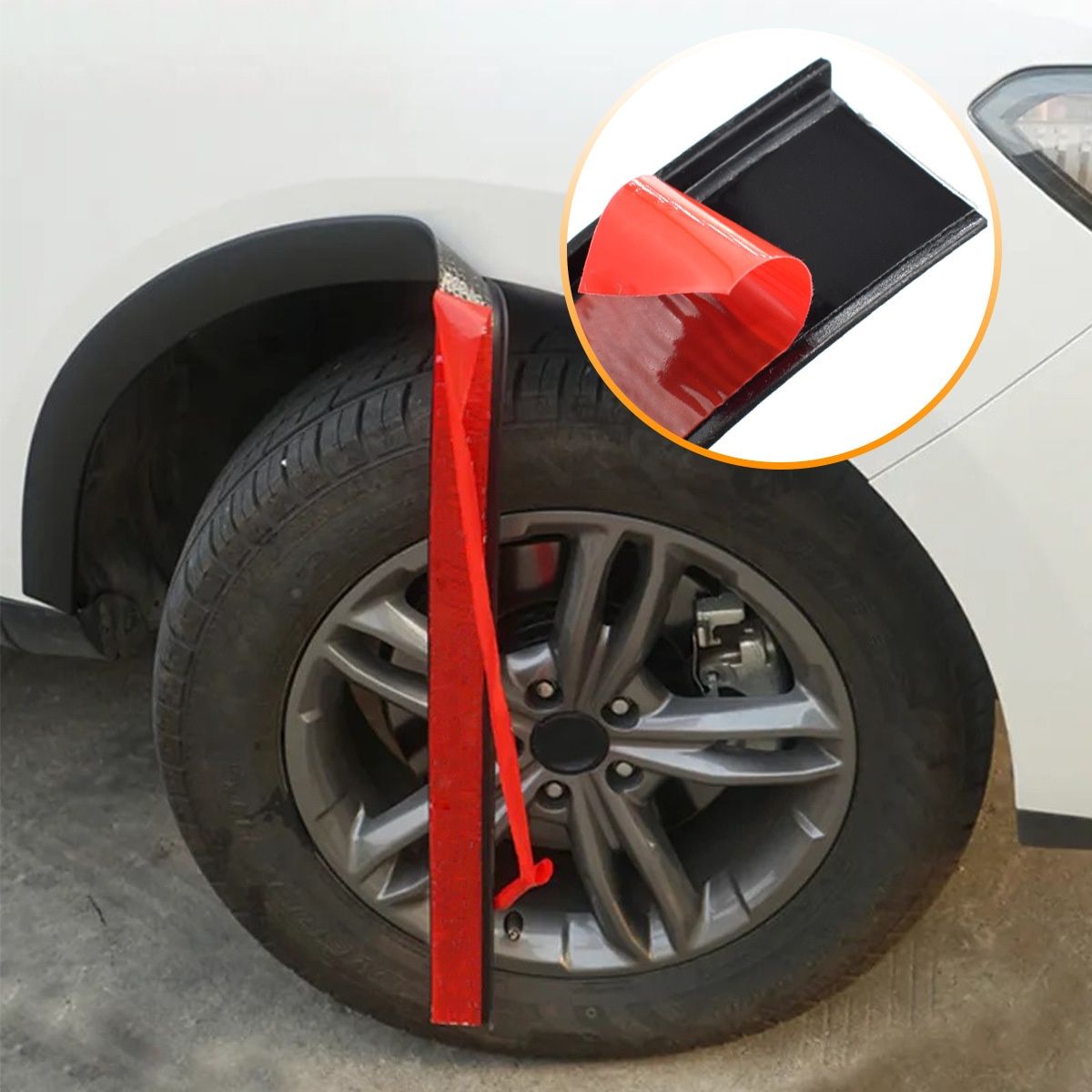 1.5m Universal Fender Flares Car Wheel Arch Mudguards, Black โ image 4