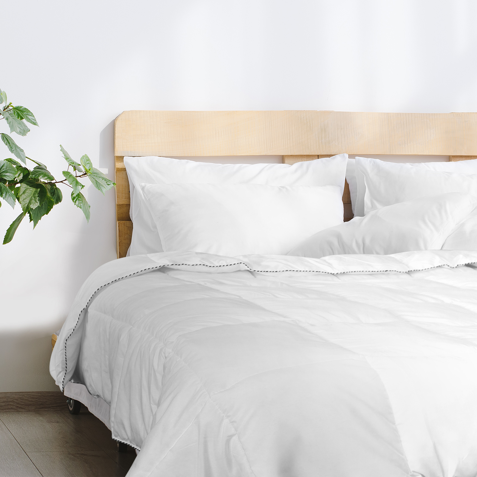 Royal Comfort Bamboo Blend Quilt 250GSM Luxury Duvet 100% Cotton Cover - Double - White โ image 3