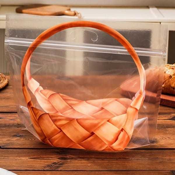 100 Pack [Clear Bread Bags] Holds 250g — image 4