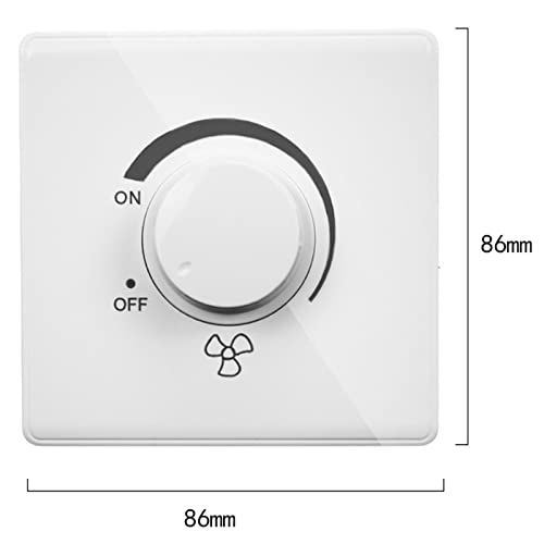 86 Type Ceiling Fan Adjustment Stepless Speed Controller Wall Switch 220V 10A Dimmer Light Switch Lighting Control โ image 2