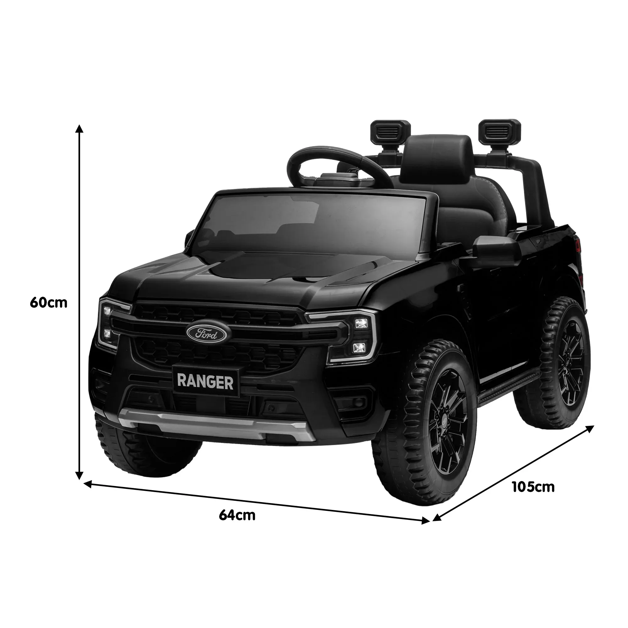 Kahuna Ford Ranger Electric Kids Ride On Car - Black โ image 4