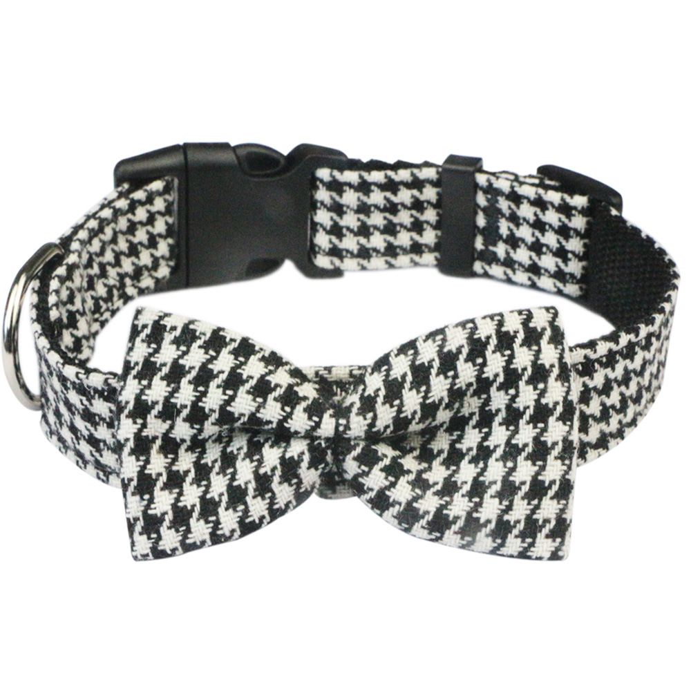 Hapi Dog Collar with Bow and Leash for Small Dogs Cowboy collar + bow + traction rope M (neck circumference 30~42cm) โ image 5