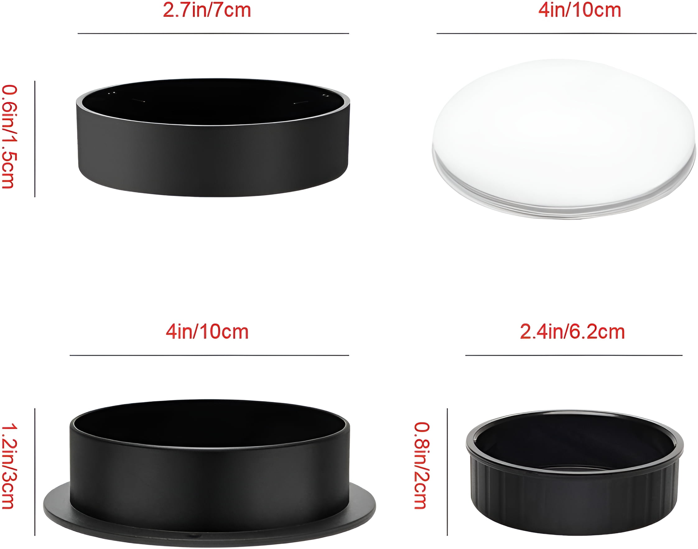 3 in 1 Burger Press Patty Maker,Plutput Hamburger Patty Maker Stuffed Burgers Press with 100p Burger Paper for BBQ Non-Stick Sliders Beef Burger Press (Black) โ image 5