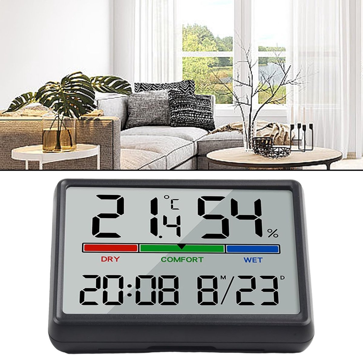 Wekker - Digital Alarm Clock - Weather Station - Room Thermometer - Digital Bathroom Clock - Shower Timer - Kitchen Thermometer - Gym - Bedroom - Kitchen — image 3