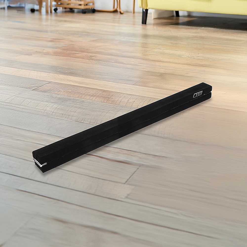 2.4m (8FT) Gymnastics Folding Balance Beam Black Synthetic Suede โ image 5