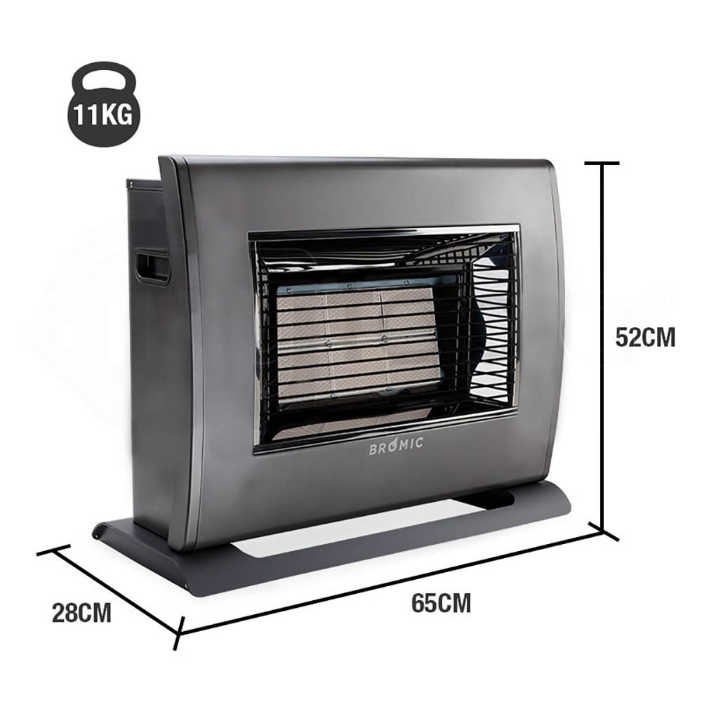 BROMIC Supaheat II Natural Gas Indoor Room Heater Portable Floor Flueless โ image 6