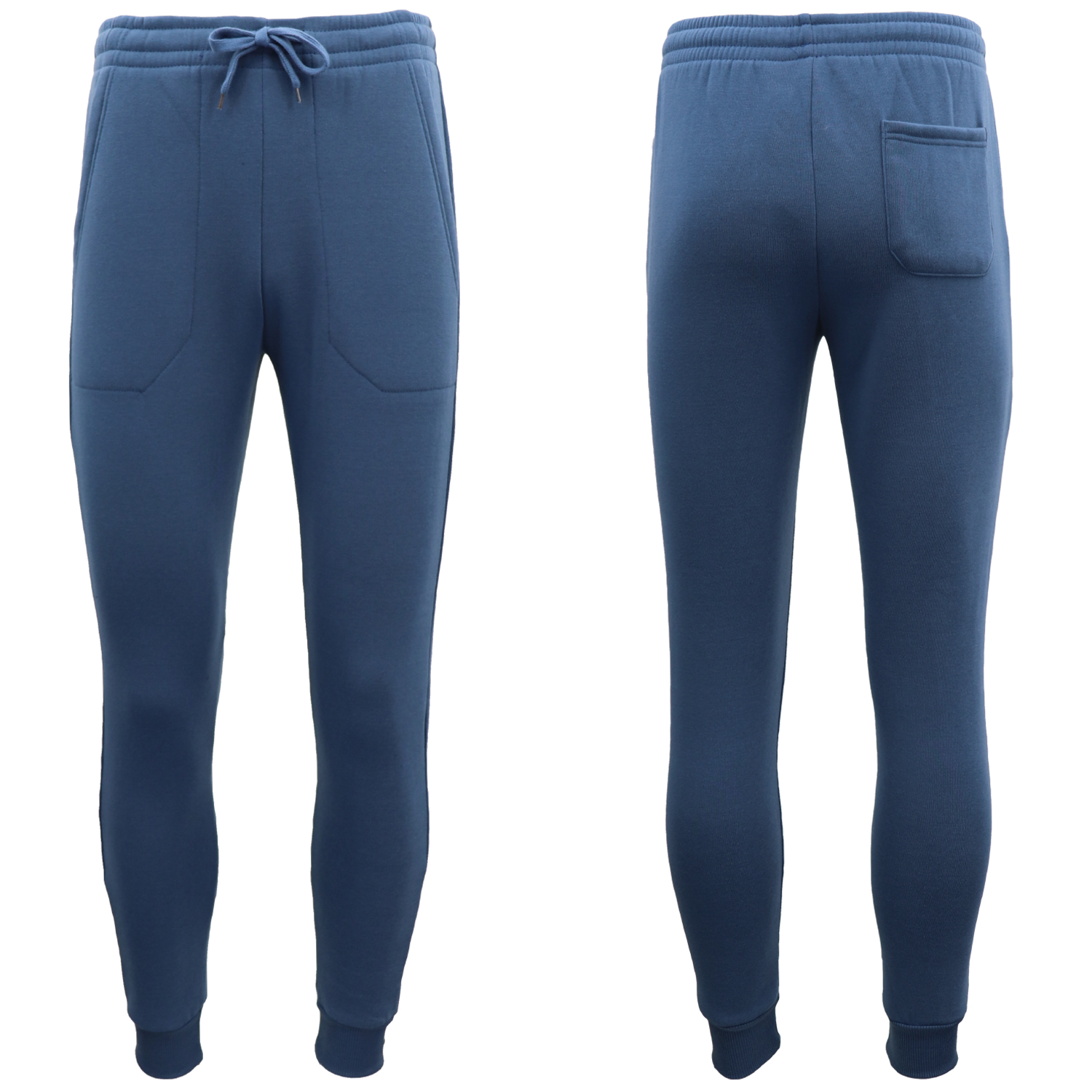 Mens Unisex Fleece Lined Sweat Track Pants Suit Casual Trackies Slim Cuff XS-6XL, Black, 2XL โ image 4