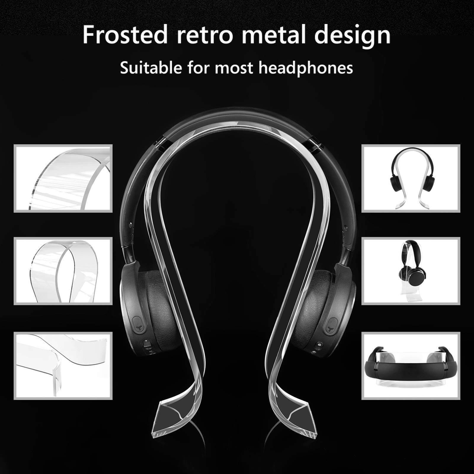 Suitable for headphone stands, gaming headphone stands, desktop monitor hangers, acrylic display stands for in ear headphones — image 5