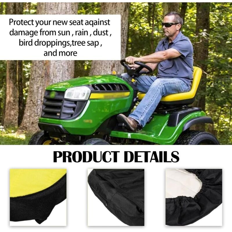 Cover of Siege for Mower and Tractor, LP92334 Cover of Siege for Tractor of Mower A Lawn John Deere and Sieges Gator Weather Resistant Up to, 45.7cm — image 3