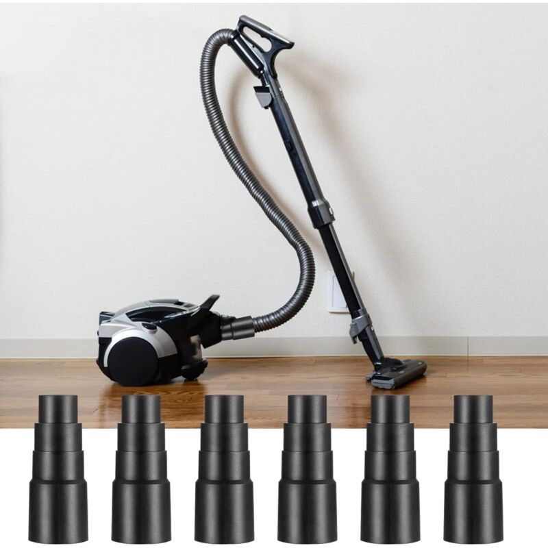 6 pcs Vacuum Hose Adapters, Vacuum Hose End Connector Adapters For Universal Shop Vacuums — image 4