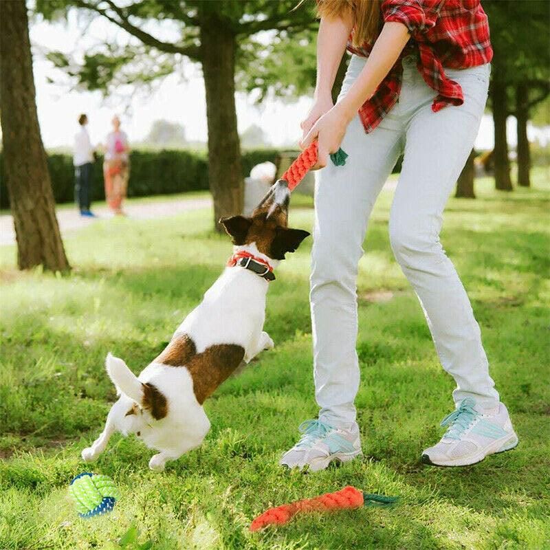 10X Braided Rope Dog Toys Chew Play Clean Teeth — image 6