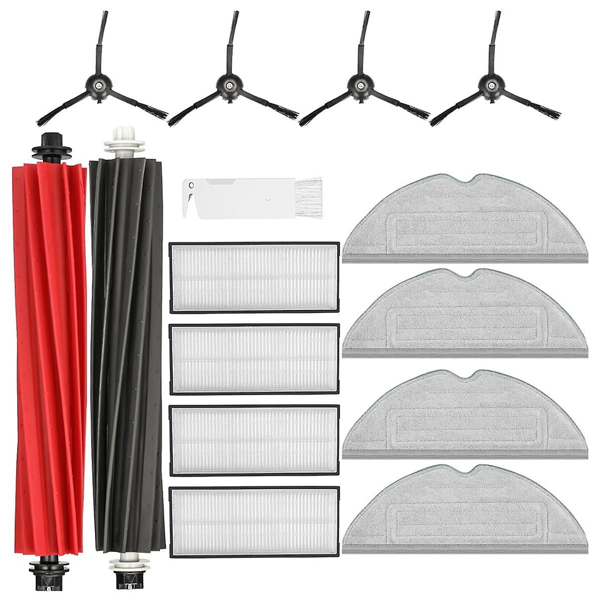 Roborock S8 S8+ Compatible Accessory Set Main Brush HEPA Filter Washable Mop Cloth