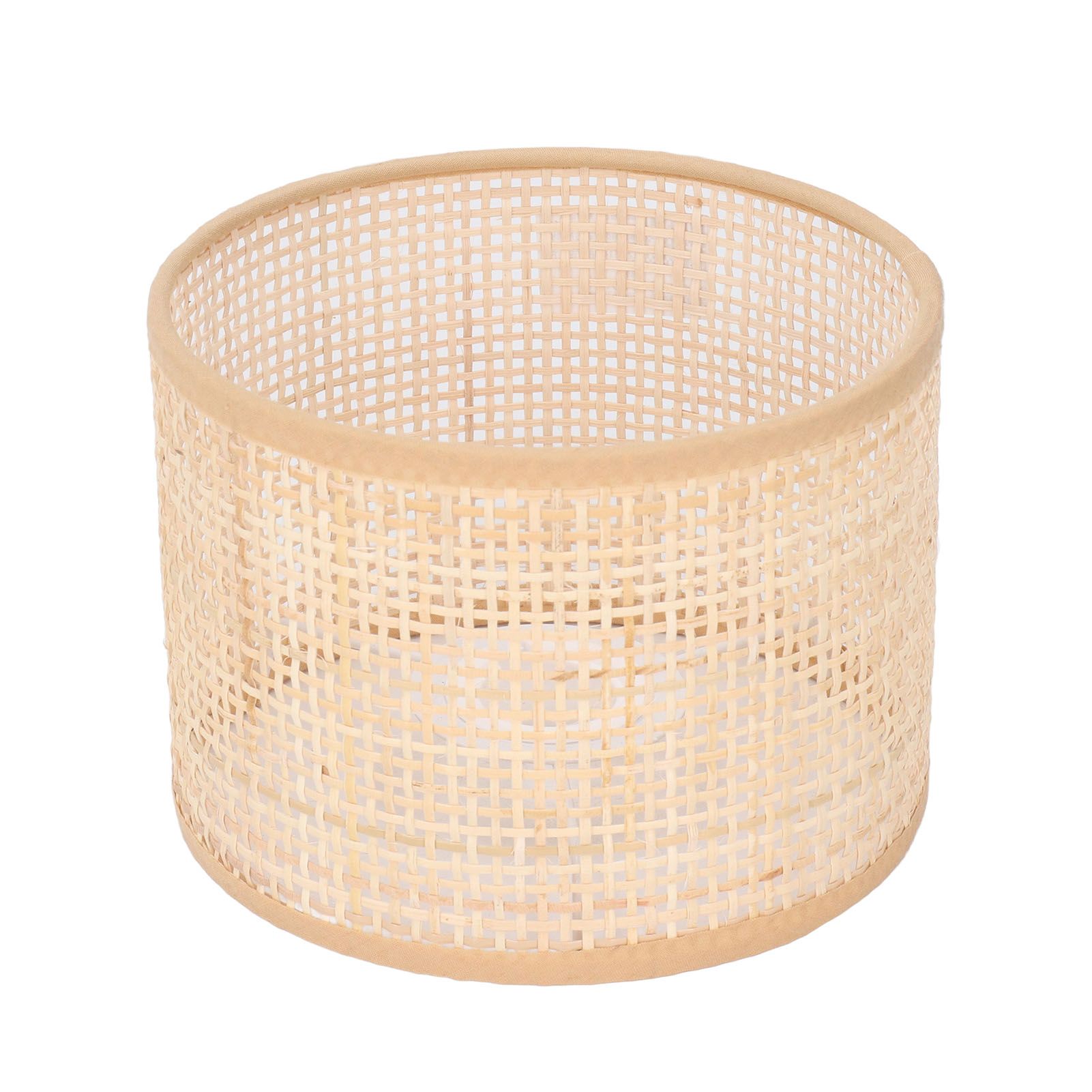 Rattan Lamp Shade Replacement Woven Basket Chandelier Vintage Hanging Table Floor Light Cover E27 E14 โ image 2