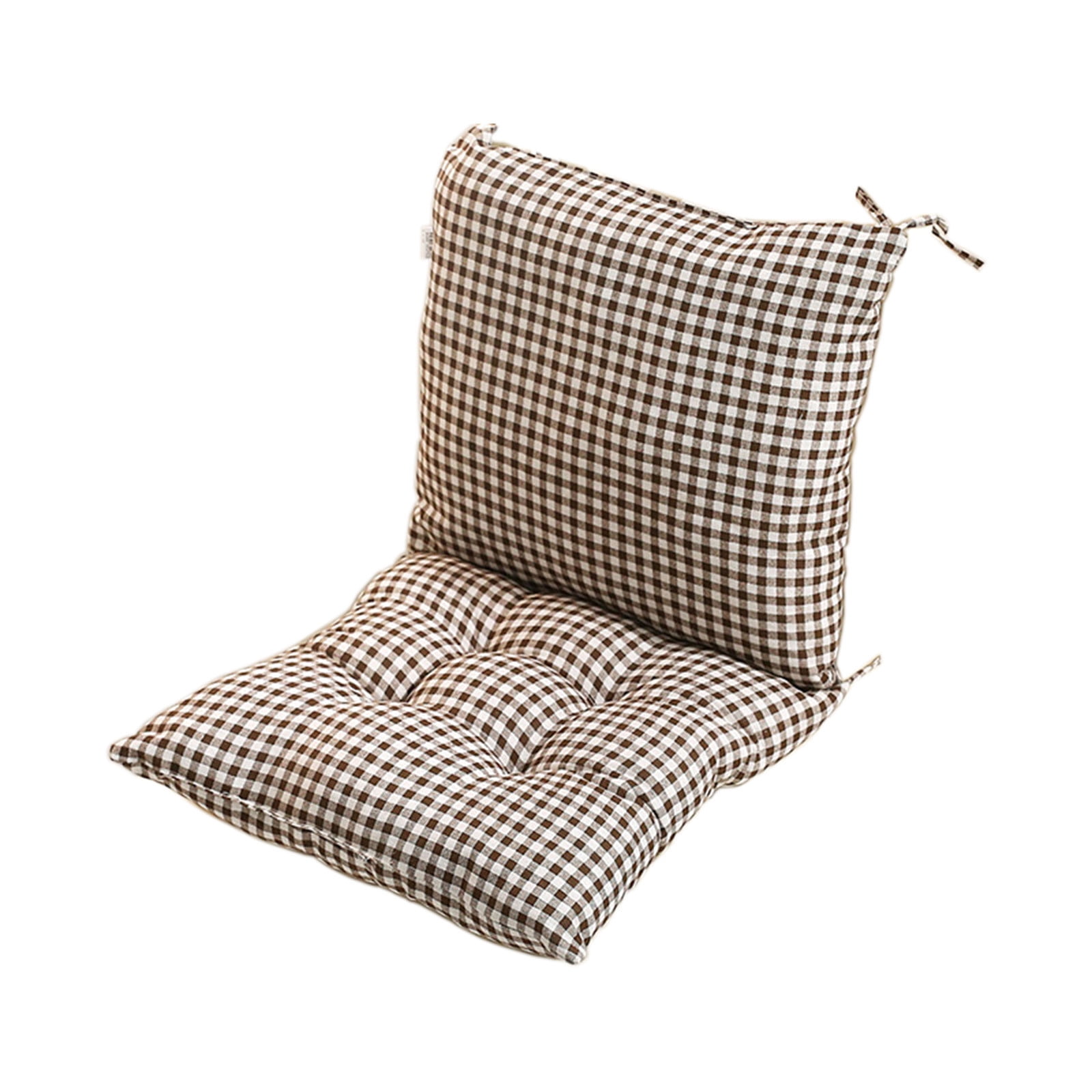 High Back Chair Cushions with Ties, 15.7" Indoor Outdoor Rocking Patio Chair Cushions, Non-skid No-Slip Onepiece Dining Chair Pad for Kitchen Dining Room — image 2