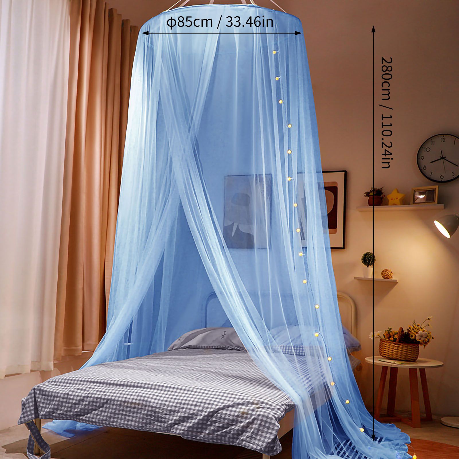 Mosquito Repelling Net Hanging Princess Canopy Insect Protection Room Decoration Hideaway Tent for Bed Kids Type 5 — image 6