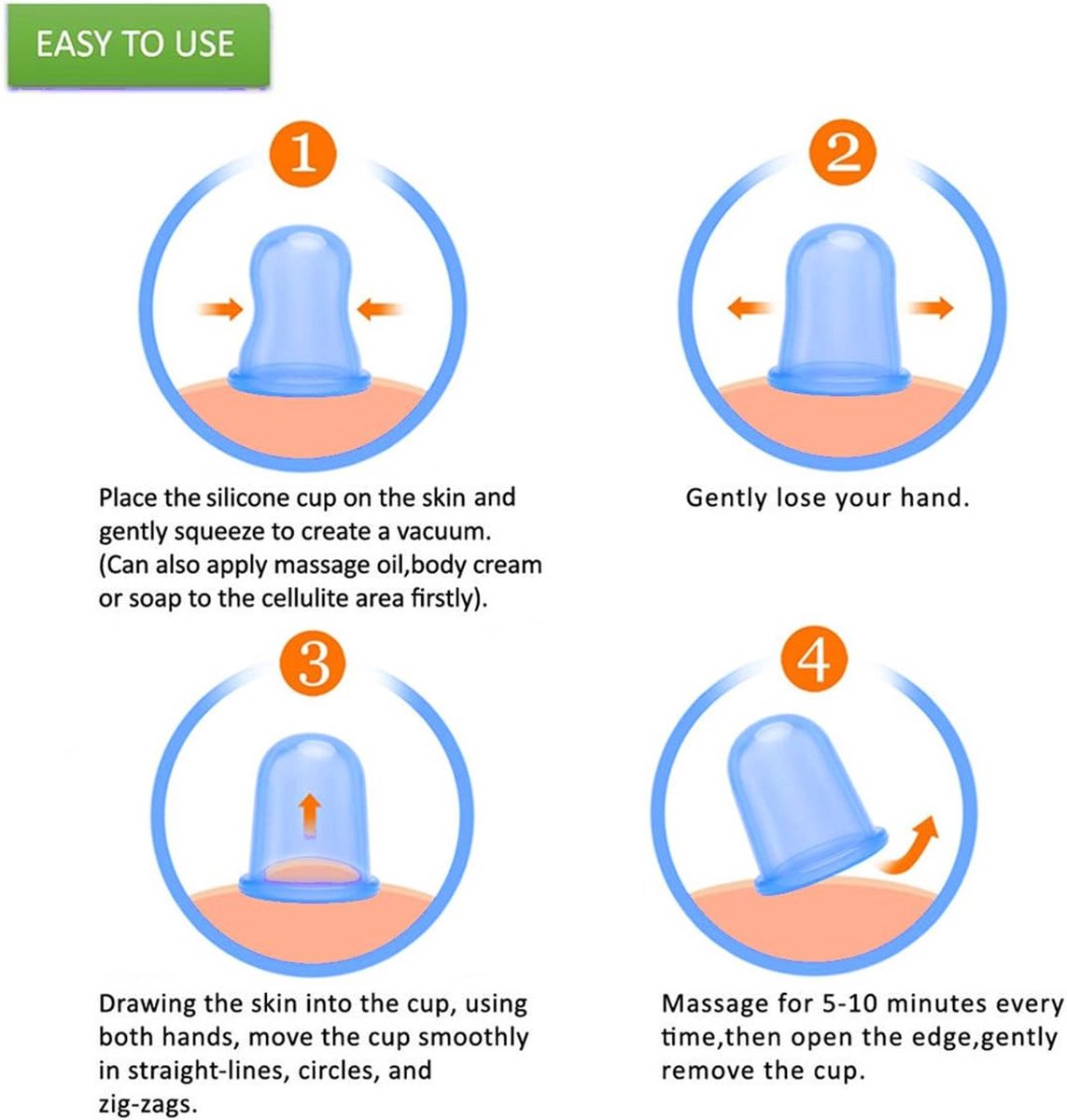 Cellulite Cups - Cupping For Cellulite - Premium Quality Cupping Set (7-Piece) - Cupping Cups - Full Body - Cupping Cups Massage - For Face, Arms And Legs — image 4