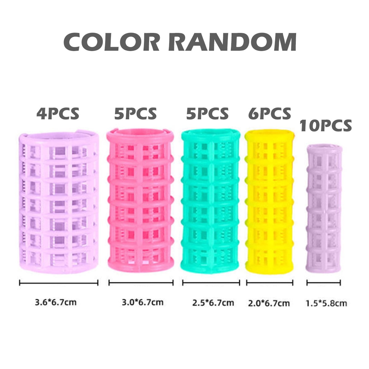 30 Pieces Plastic Hair Rollers Curlers Snap Rollers Self Grip Rollers Hairdressing Curlers No Heat Hair Curlers for DIY Hairdressing Hair Salon Hair Barber โ image 6