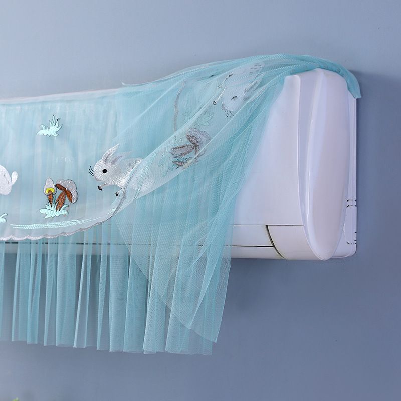 1.5P Air Conditioner Dust Cover Dustproof Wall Mounted Air Conditioner Protective Case Home Decorative Dust Cover White Mushroom Rabbit 1.5P‑2P — image 2