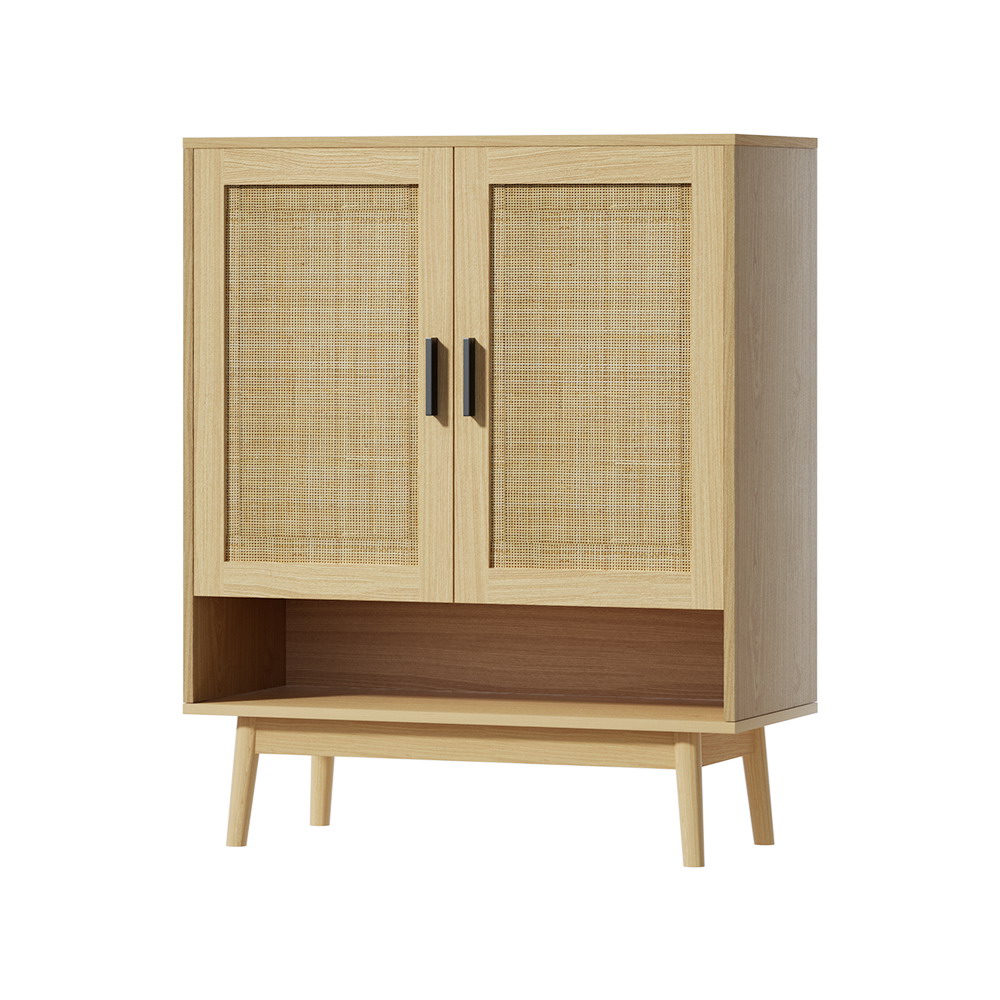 Artiss Shoe Rack Cabinet Rattan 5-tier 20 Pairs Dani โ image 3